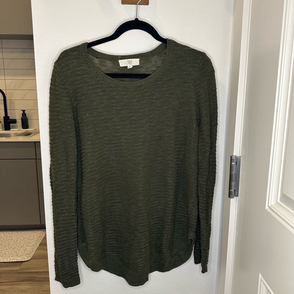 Green Knit Top